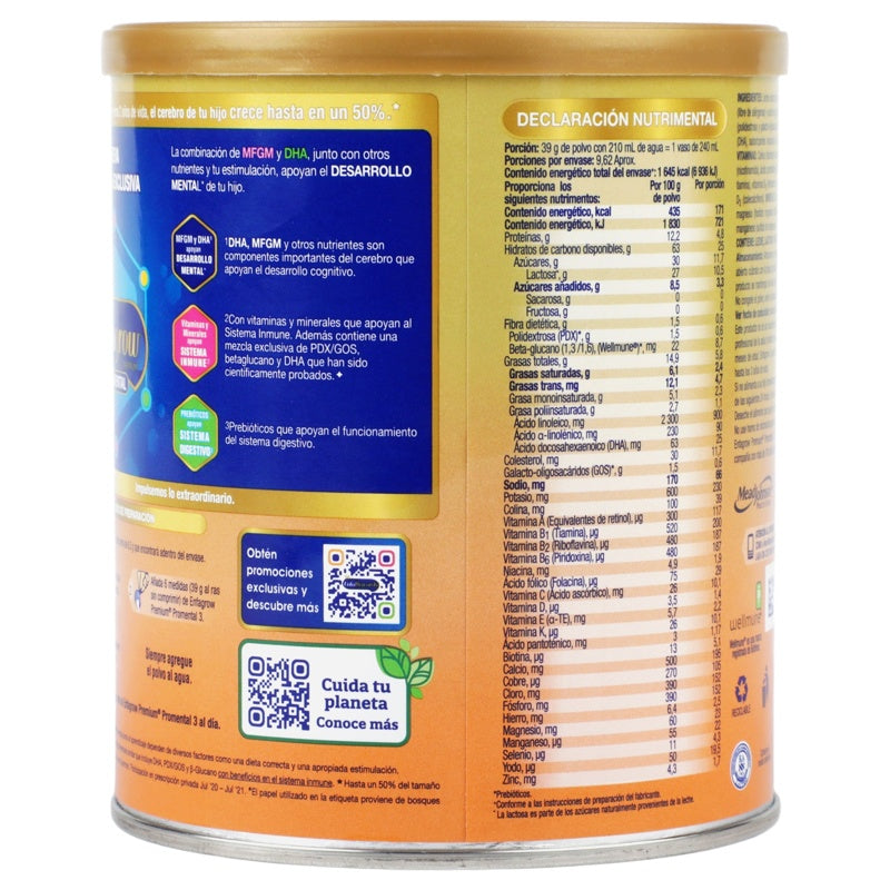 Leche Enfagrow 3 Premium 375 G Polvo