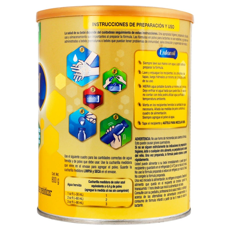 Leche Enfamil 1 Premium 0 A 6M 800 G Polvo