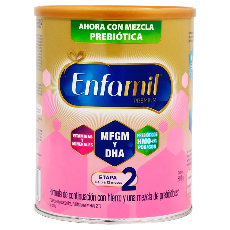 Leche Enfamil 2 Premium 6 A 12M 800 G Polvo