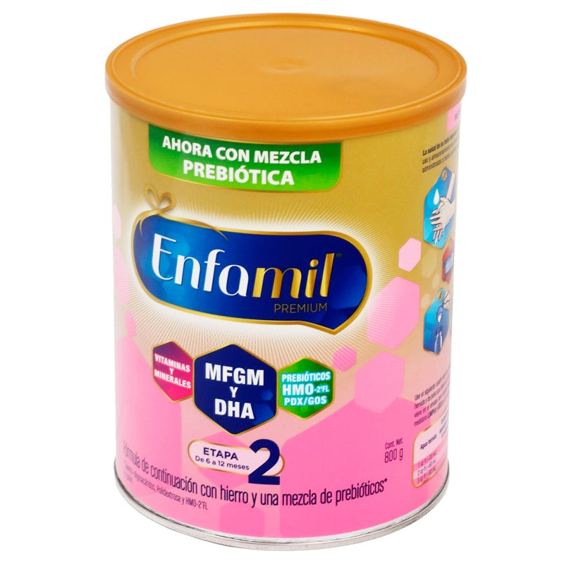 Leche Enfamil 2 Premium 6 A 12M 800 G Polvo