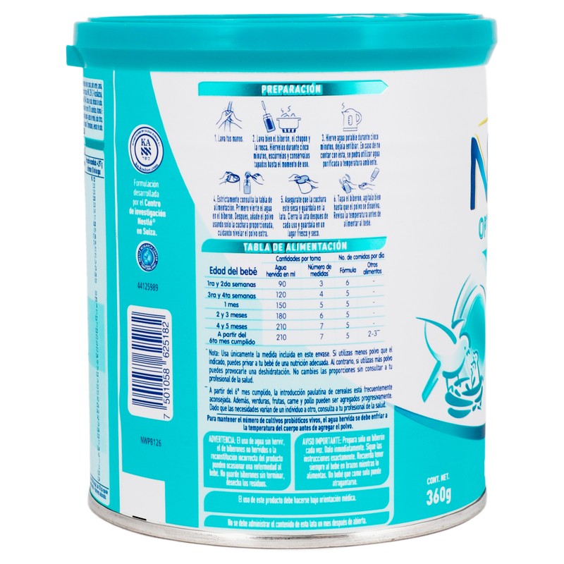 Leche Nan 1 Optimalpro 360 Gr Polvo 7501058625182 6
