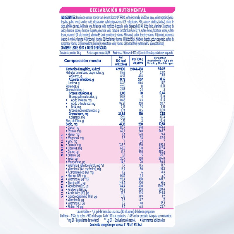 Leche Nan 2 Confort Total 400 Gr 7501058655486
