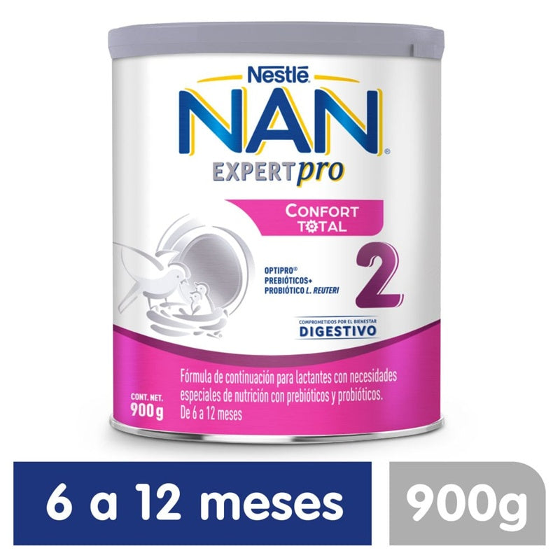 Leche Nan 2 Expertpro Confort Tot 900 G