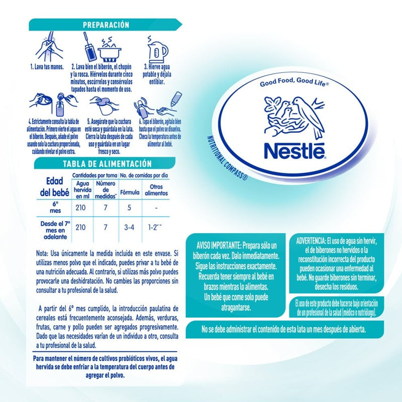 Leche Nan 2 Optipro Lconfort 1.2 Kg