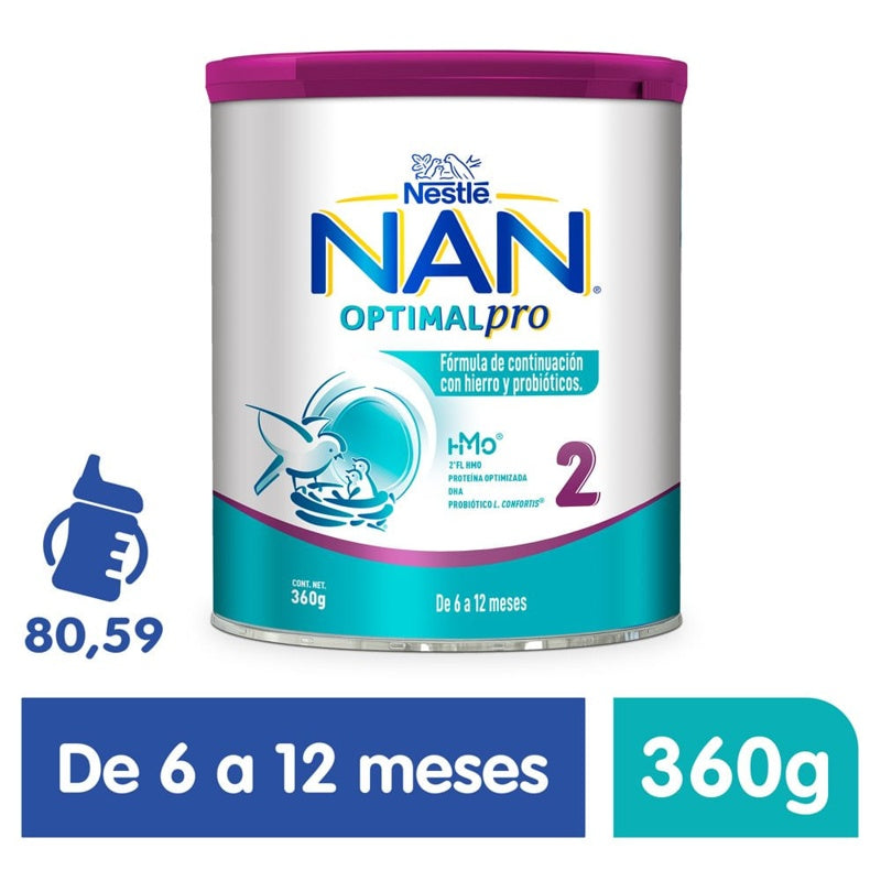 Leche Nan 2 Optipro Lconfort 360 Gr Polvo 2509