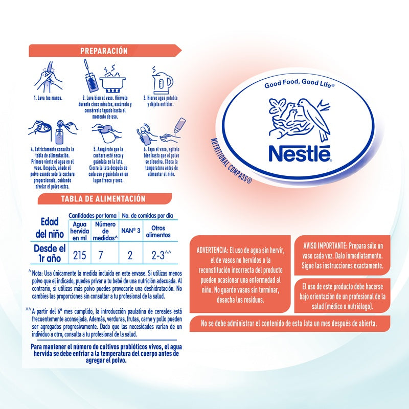 Leche Nan 3 Baja Lactosa 800 Gr 7501058627933 perfil 3