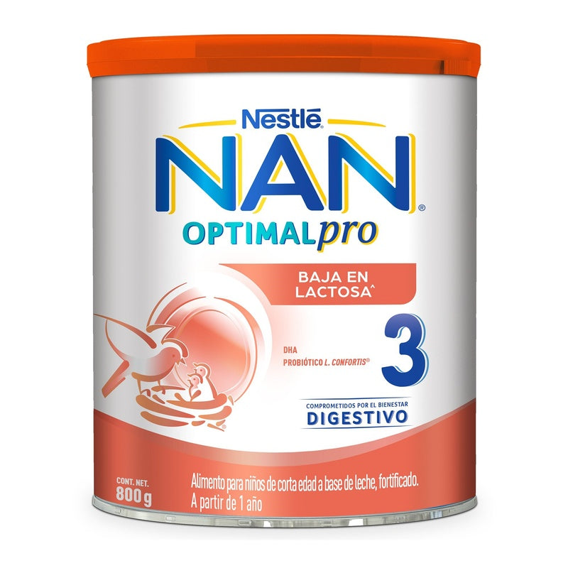 Leche Nan 3 Baja Lactosa 800 Gr 7501058627933