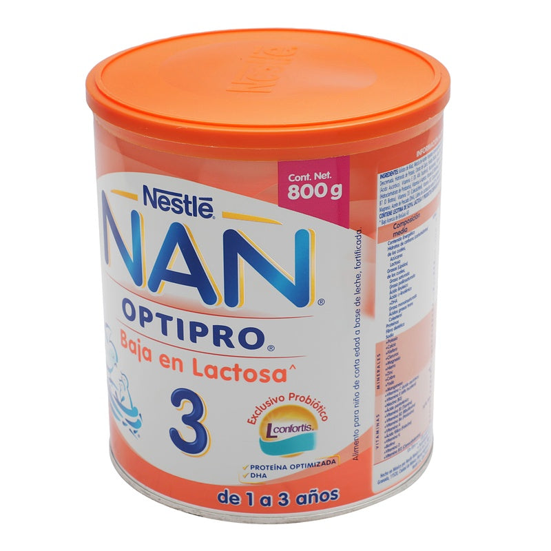 Leche Nan 3 Baja Lactosa 800 Gr 7501058627933 perfil 8