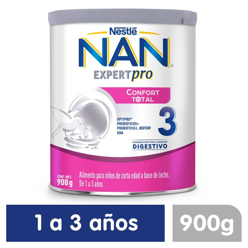 Leche Nan 3 Expertpro Confort Tot 900 G