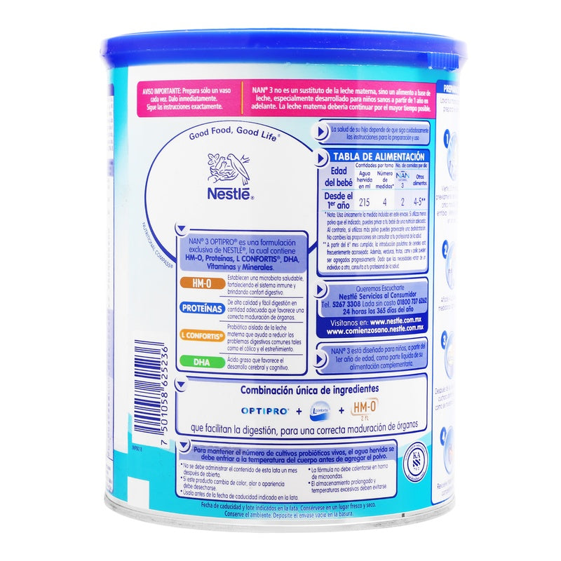Leche Nan 3 Optipro Lconfort 720 Kg 7501058625236 perfil 4