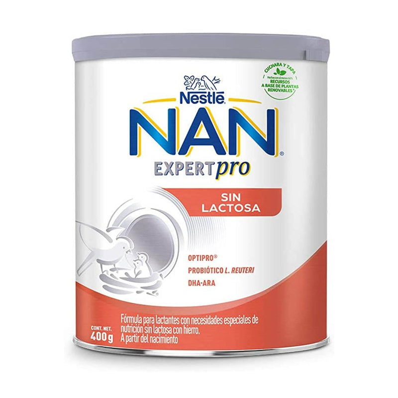 Leche Nan Sin Lactosa 400 Gr