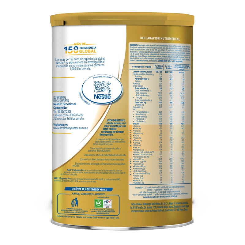 Leche Nan Supreme Pro 3 1.2Kg 7506475102087 perfil 12