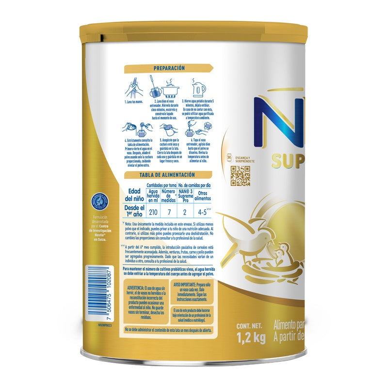 Leche Nan Supreme Pro 3 1.2Kg 7506475102087 perfil 4