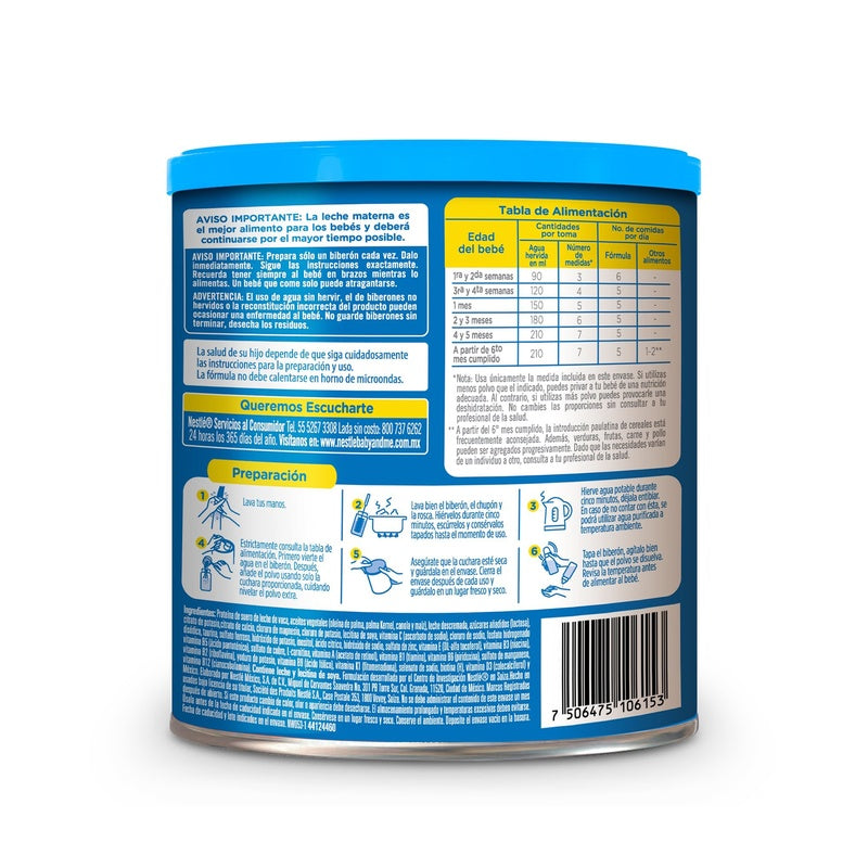 Leche Nidal 1 Bebé Form Lact 0-6M 900 G 7506475106153 perfil 2