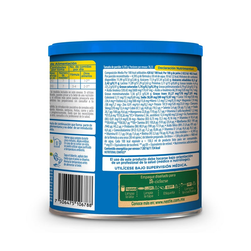 Leche Nidal 2 Bebé Form Lact 6-12M 360 G 7506475106788 perfil 3