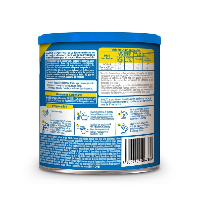 Leche Nidal 2 Bebé Form Lact 6-12M 360 G 7506475106788 perfil 4