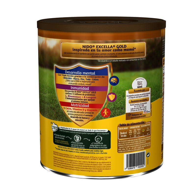 Leche Nido Excella Gold 800 G 7506475102209 perfil 5