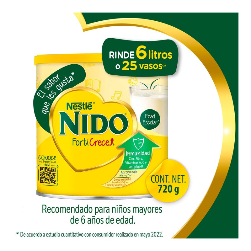 Leche Nido Forticrece 720 Gr Polvo