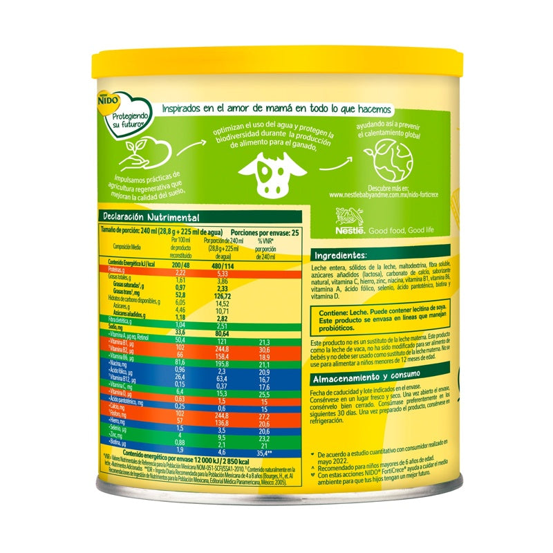 Leche Nido Forticrece 720 Gr Polvo perfil 5
