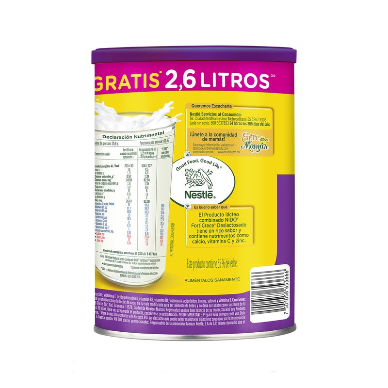 Leche Nido Forticrece Deslact 1.92 Kg 7501058653666 perfil 2