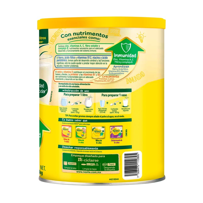 Leche Nido Forticrece Escolar 1.08Kg 5895 perfil 2