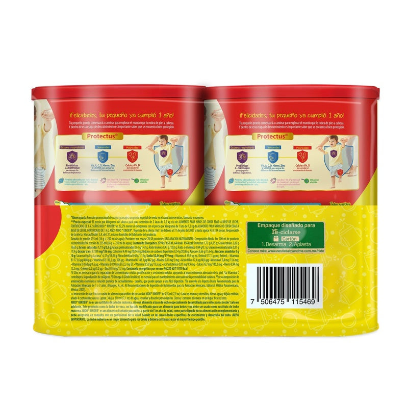 Leche Nido Kinder 1.2Kg 2Pack