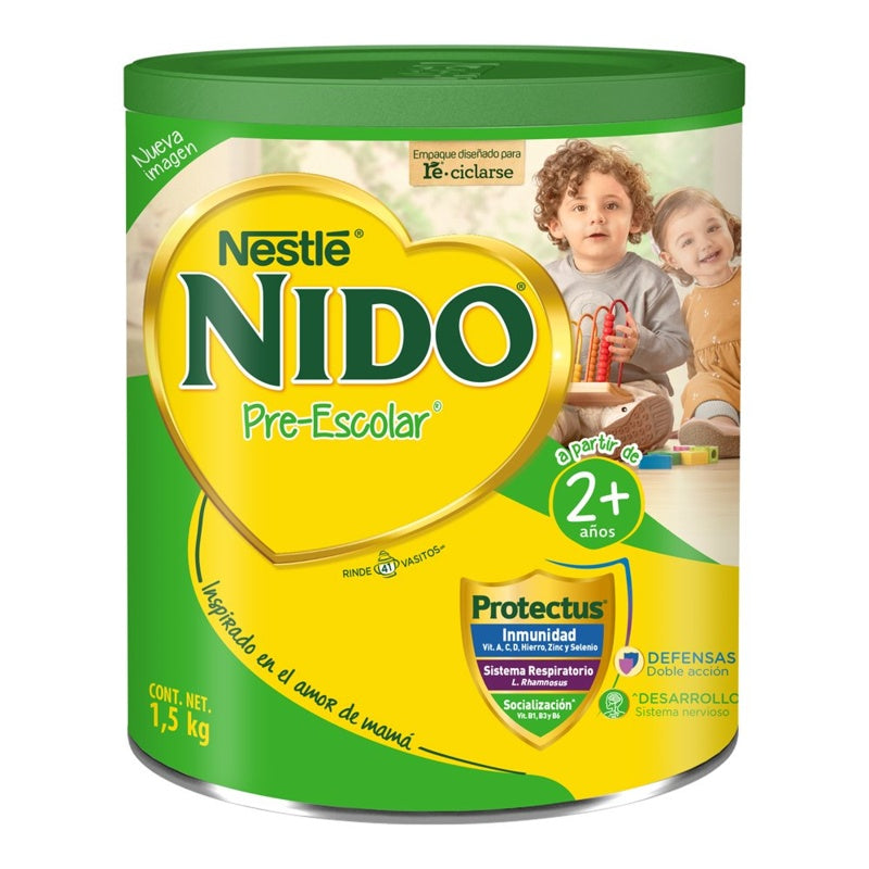 Leche Nido Pre Escolar 2+ 1.5Kg perfil 2