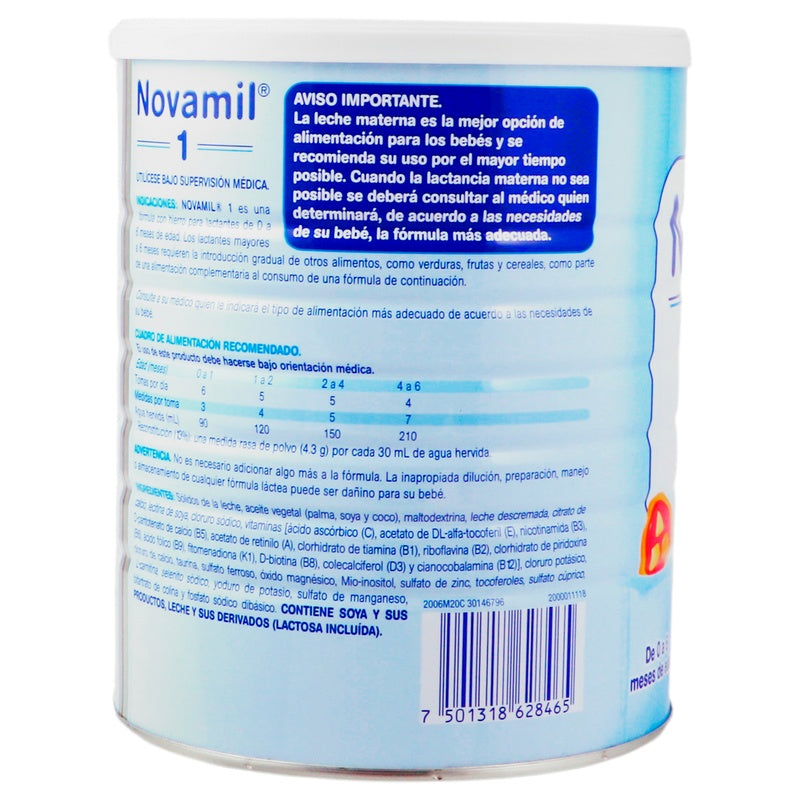 Leche Novamil 1 F-Lactea 800 G 7501318628465 perfil 8