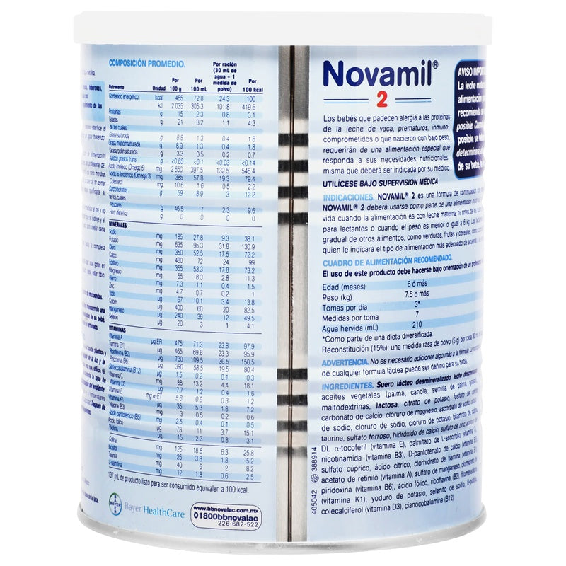 Leche Novamil 2 F-Lactea 400 G 7501318628458