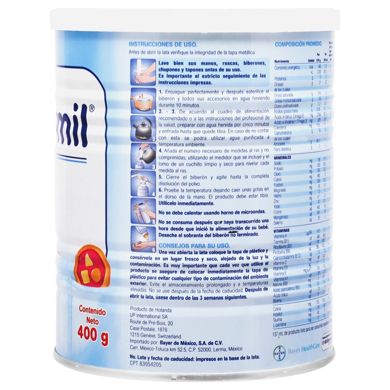 Leche Novamil 2 F-Lactea 400 G 7501318628458 perfil 4