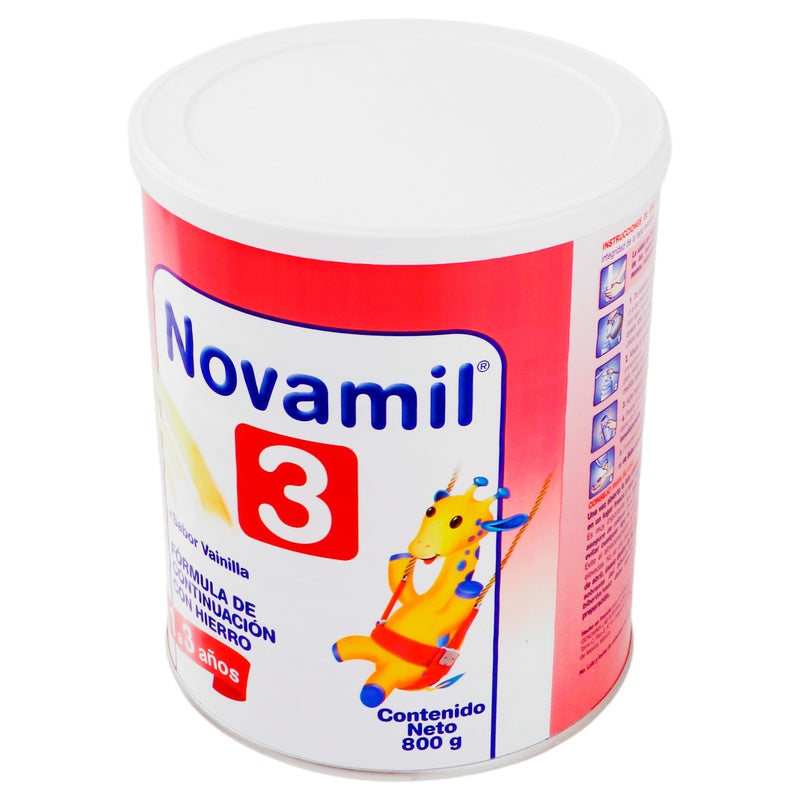 Leche Novamil 3 Vainil 1-3 Anos 800 G 7501318628687 perfil 4