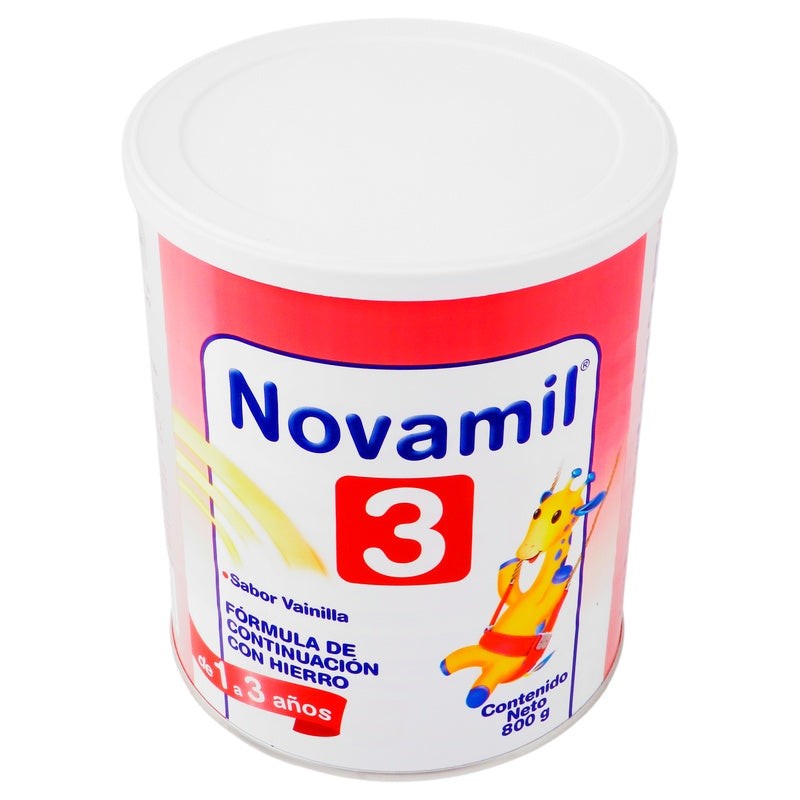 Leche Novamil 3 Vainil 1-3 Anos 800 G 7501318628687 perfil 8