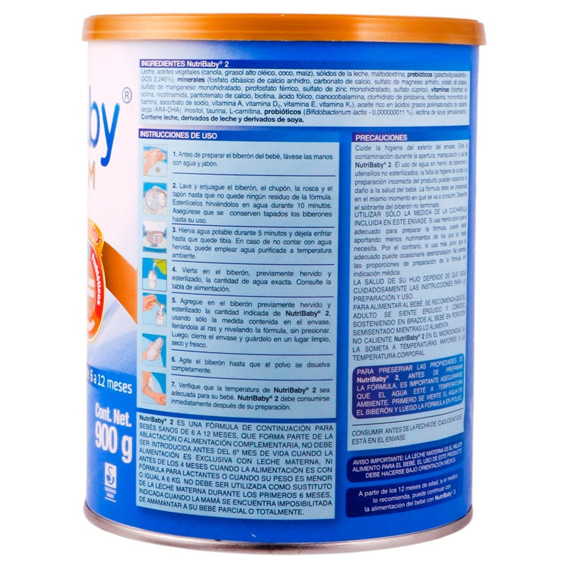 Leche Nutribaby Premium2 6 A 12 M 900 G