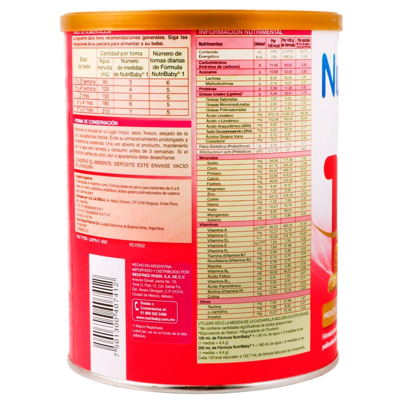 Leche Nutribaby Premium 1 0 A 6 M 900 Gr
