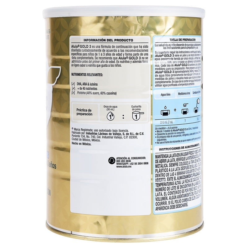 Leche Progress Gold Alula E-3 Polvo 900 G 7503032208718