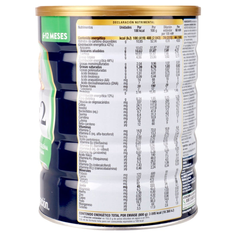 Leche Similac 2 6-12 Meses 800 Gr Polvo