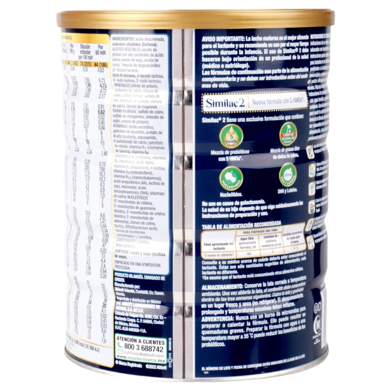 Leche Similac 2 6-12 Meses 800 Gr Polvo