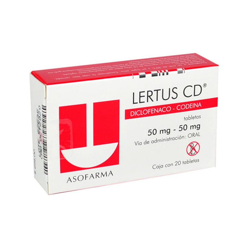 Lertus Cd 50 / 50 Mg 20Comprimidos 7501871720736