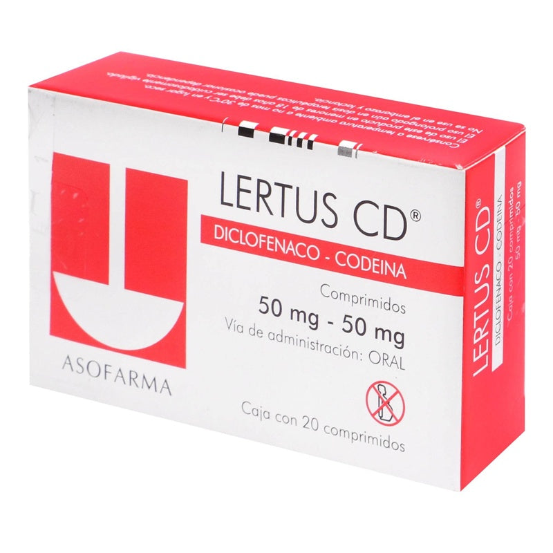 Lertus Cd 50 / 50 Mg 20Comprimidos 7501871720736 perfil 3