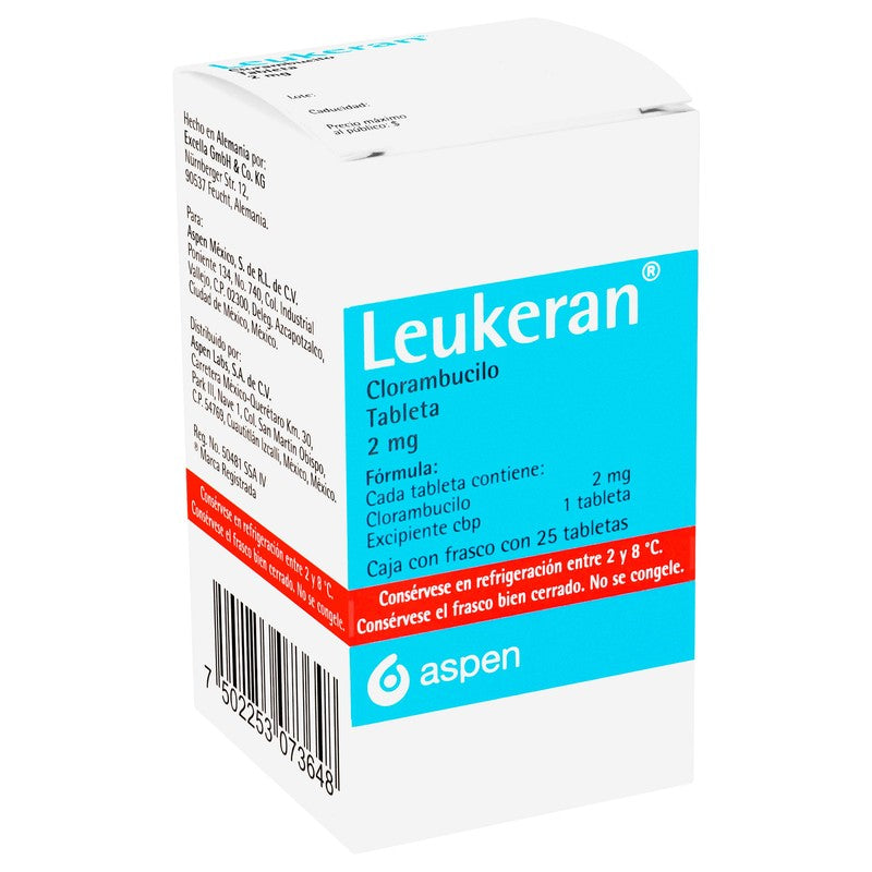 Leukeran 2 Mg Con 25 Tabletas 7502253073648 2