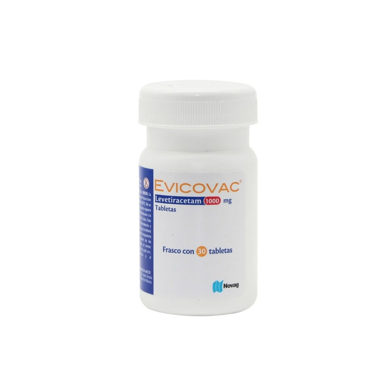 Levetiracetam 1000 Mg Con 30 Tabletas Evicovac