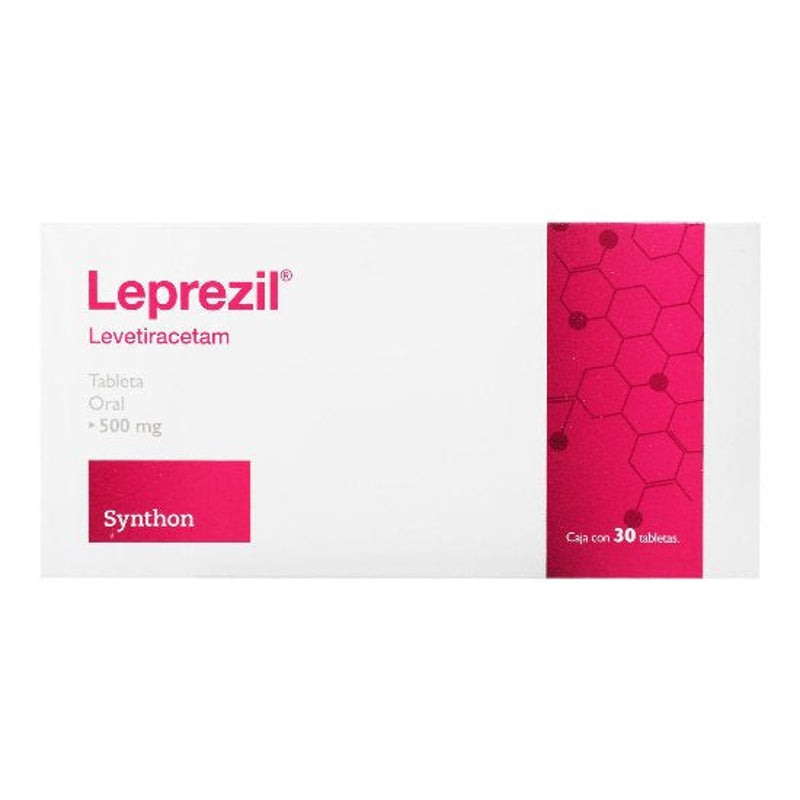 Levetiracetam 500 Mg Con 30 Tabletas Leprezil