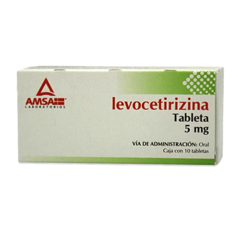 Levocetirizina 5 Mg Con 10 Tabletas Amsa