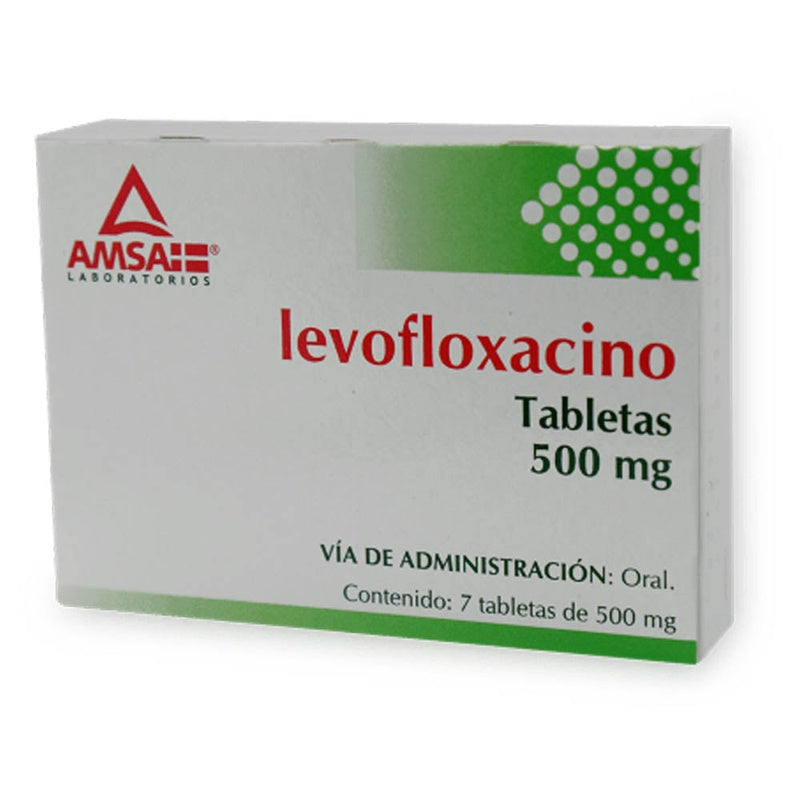 Levofloxacino 500 Mg Con 7 Tabletas Amsa