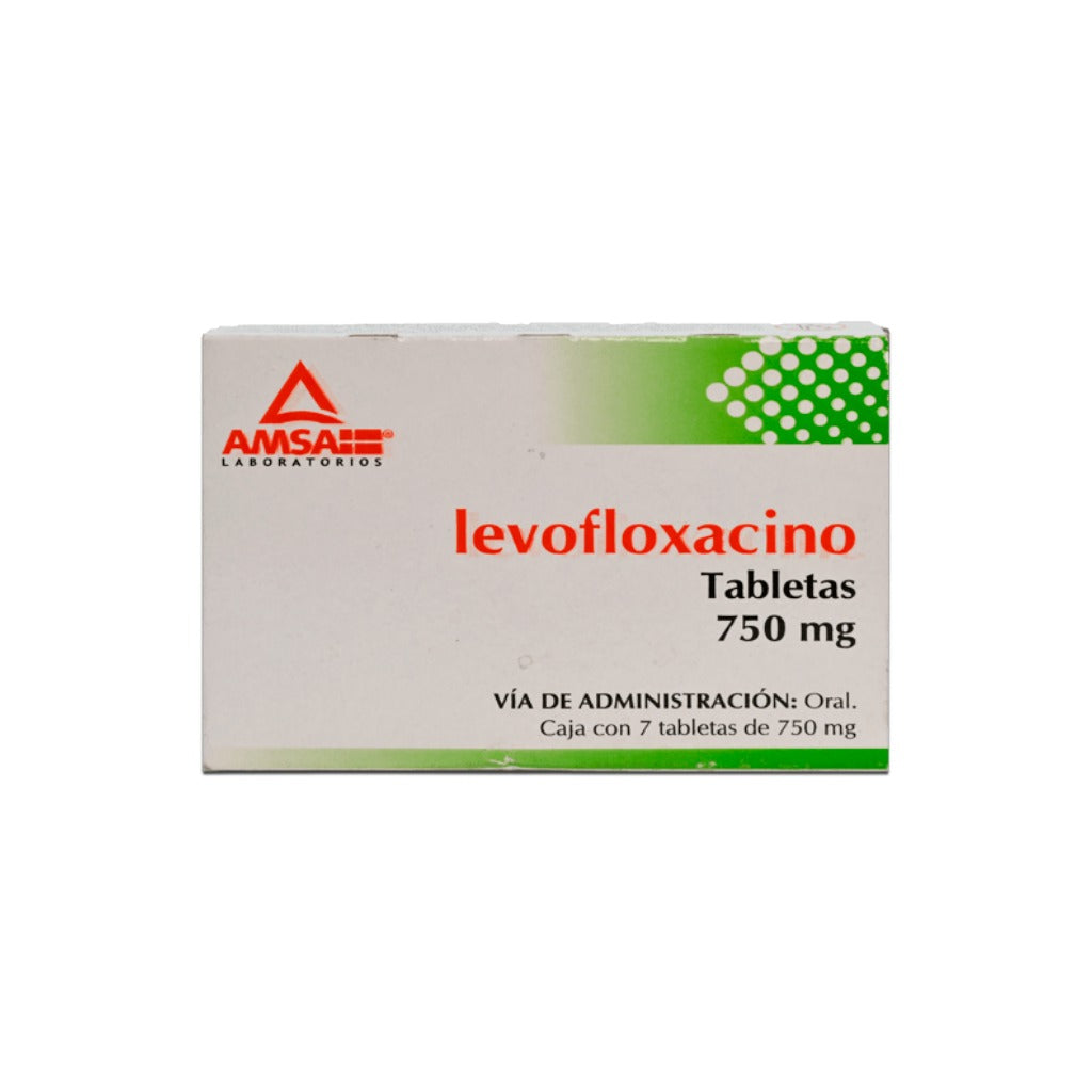 Levofloxacino 750 Mg Con 7 Tabletas Amsa 7501349021433