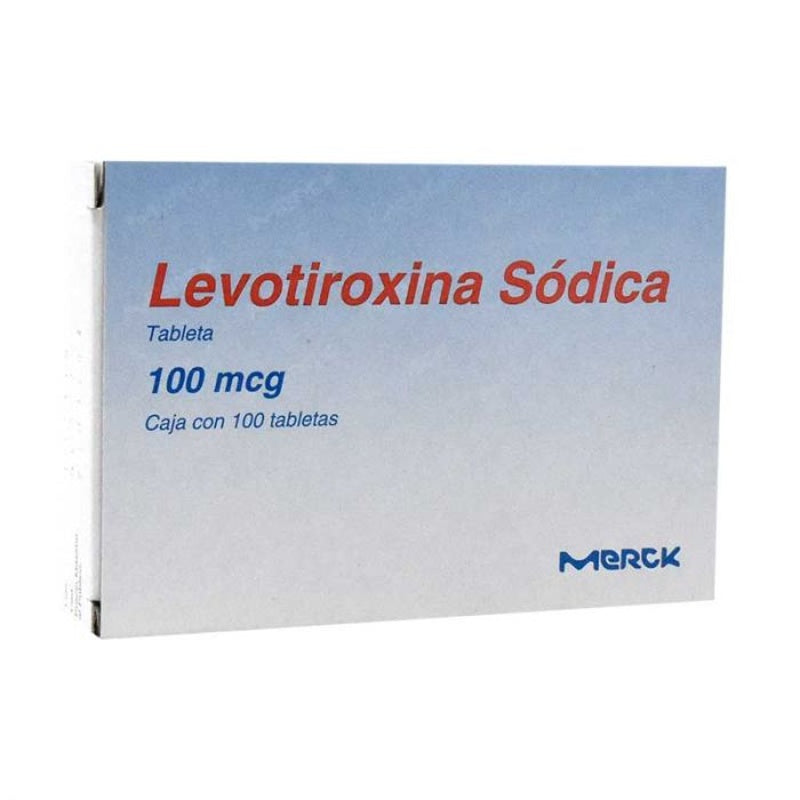 Levotiroxina Sodica 100 Mcg Con 100 Tabletas Merk
