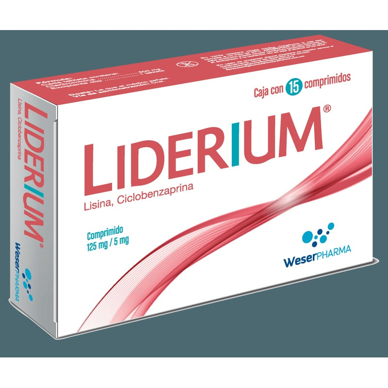 Liderium 125 / 5 Mg Con 15 Tabletas