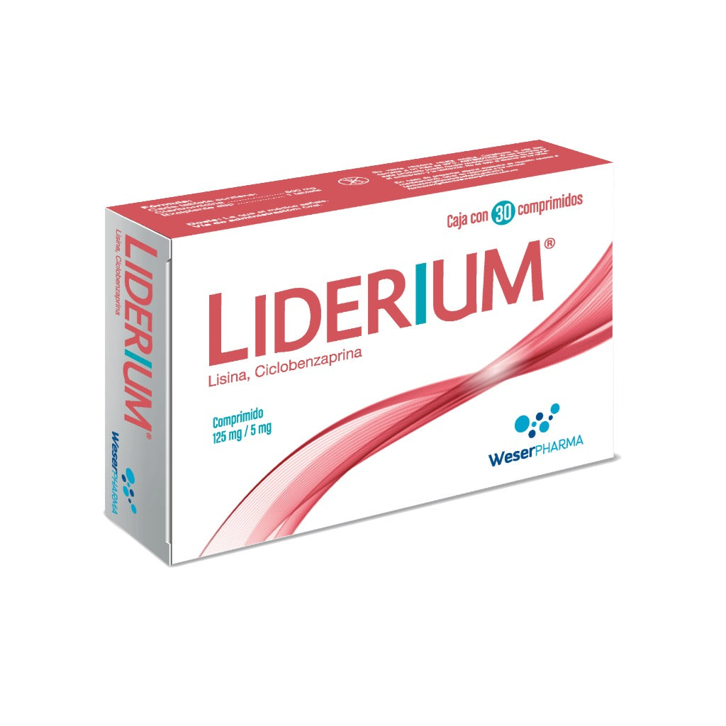 Liderium 125 / 5 Mg Con 30 Tabletas 7501300450555