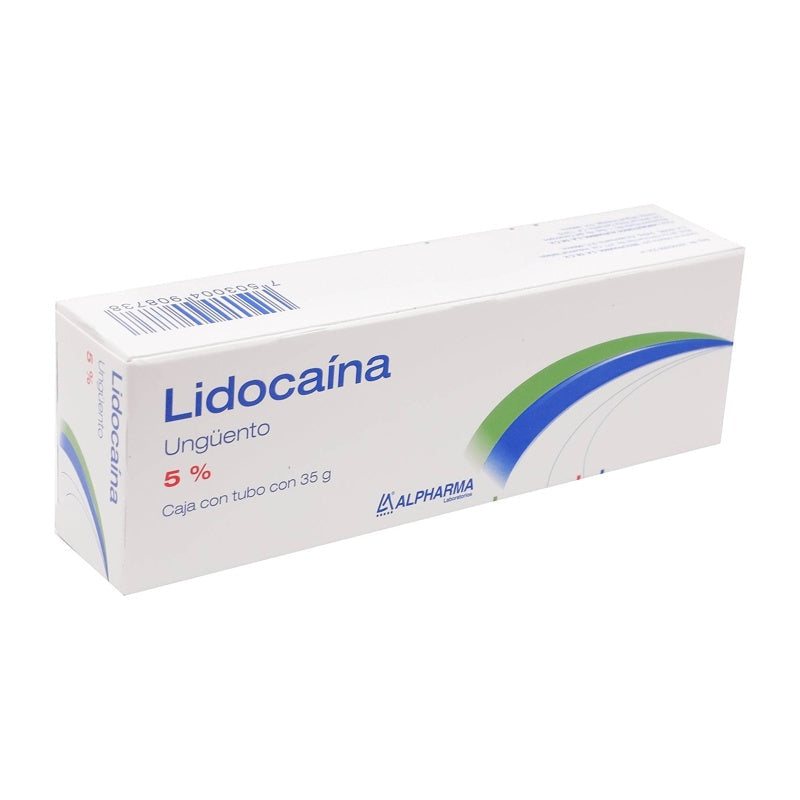 Lidocaina 5% 35 Gr Ung Tópica Alpharma 7503004908738 perfil 2