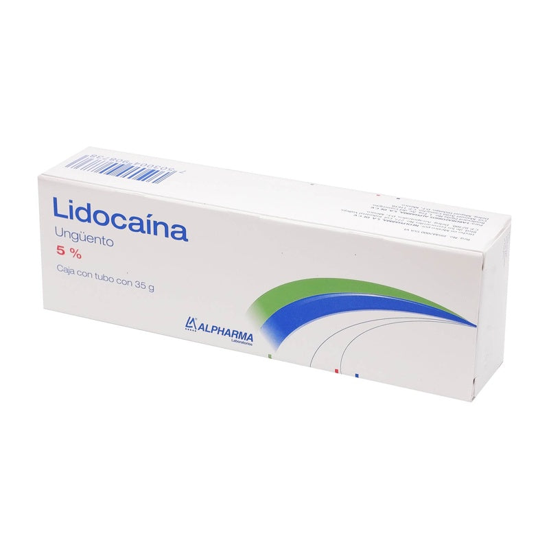 Lidocaina 5% 35 Gr Ung Tópica Alpharma 7503004908738 perfil 3